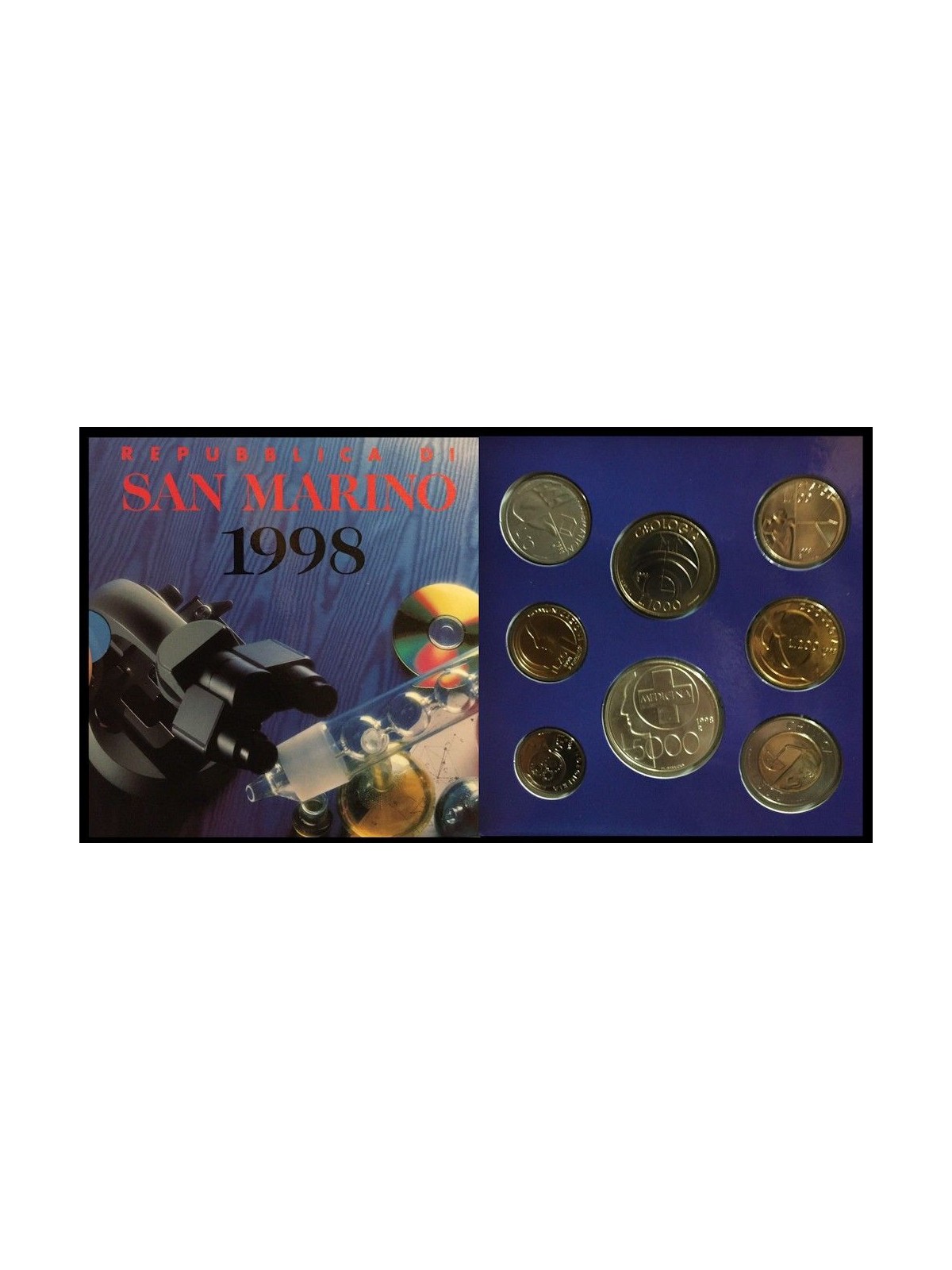 SAN MARINO 1998 Divisional Set of 8 Coins UNC