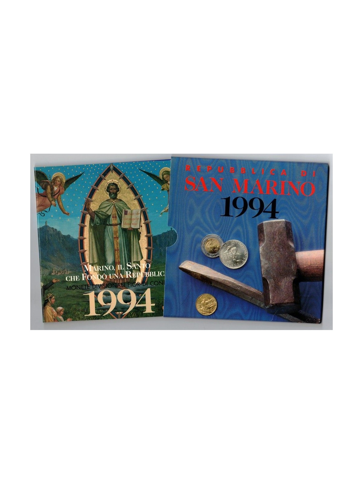 SAN MARINO 1994 Divisional Set of 10 Coins UNC