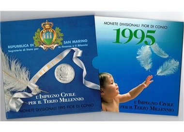 SAN MARINO 1995 Divisional Set of 10 Coins UNC