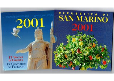 SAN MARINO 2001 Serie Divisionale 8 Monete FDC
