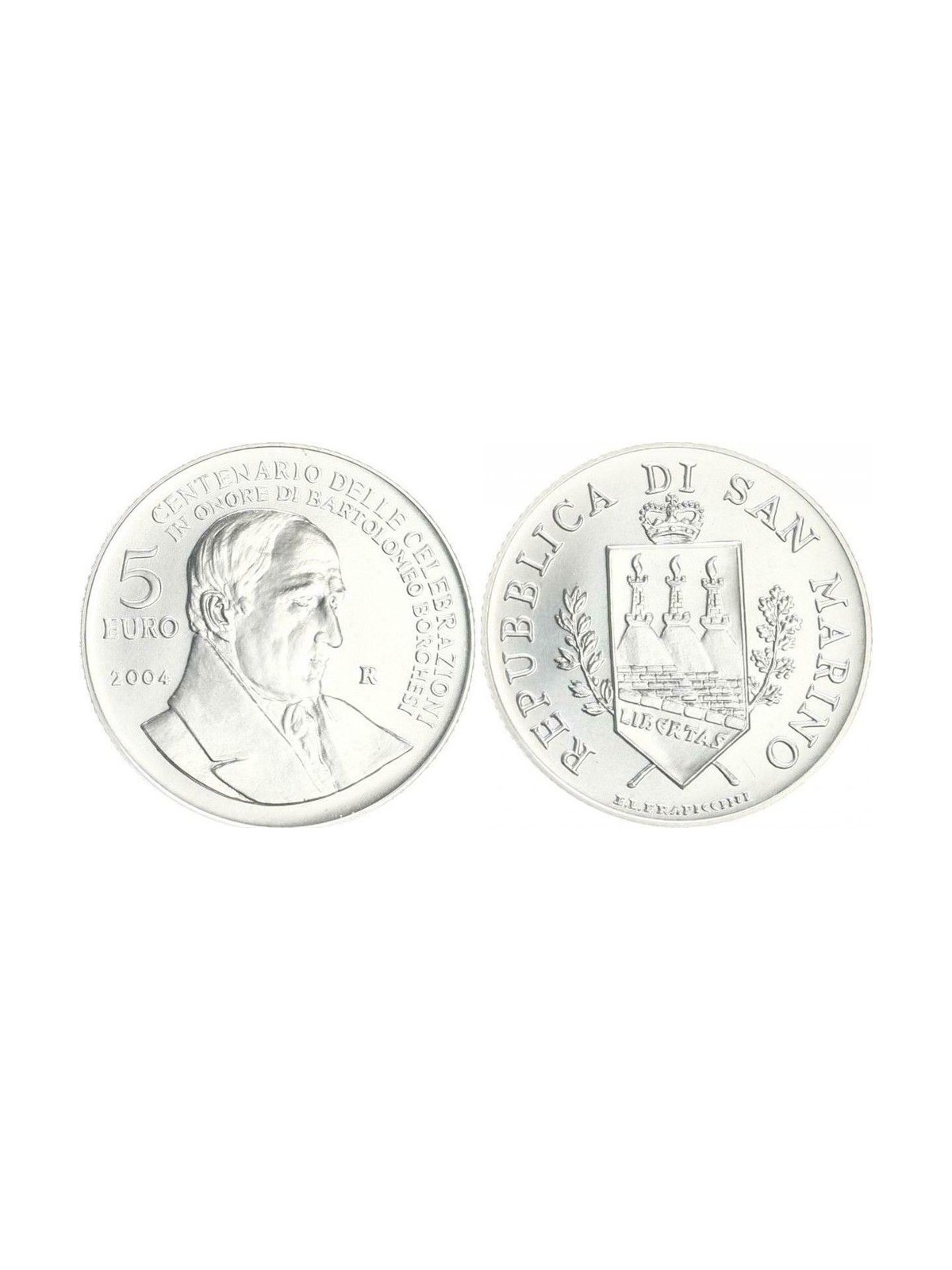 SAN MARINO 2004 Bartolomeo Borghesi (5€ silver) UNC