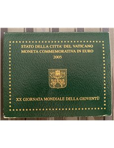 VATICANO 2005 Giornata mondiale della gioventù, 2 euro commemorativi FDC