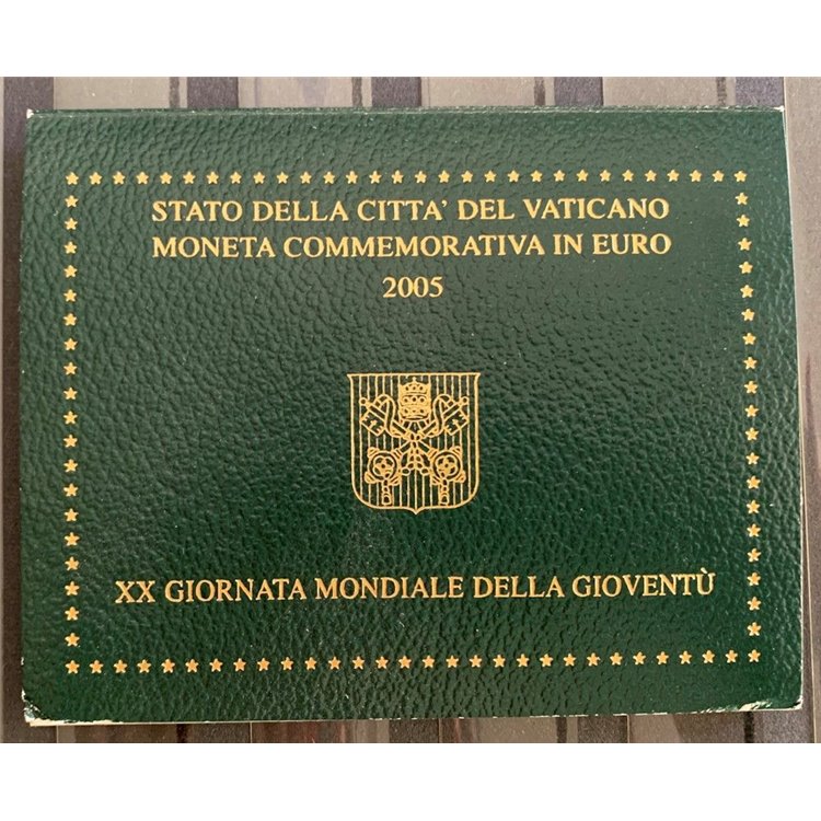 VATICANO 2005 Giornata mondiale della gioventù, 2 euro commemorativi FDC