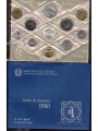 ITALIA Divisionale anno 1980 con 500 LIRE CARAVELLE FDC SET zecca perfetto