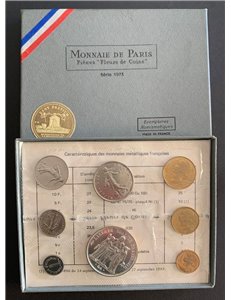 FRANCIA 1973 MONNAIE DE PARIS FLEURS DE COINS