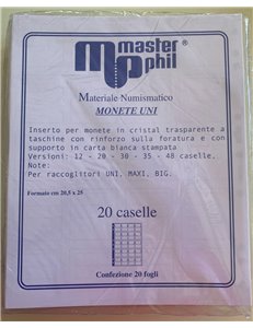 UNI 20-SECTION COIN INSERT - MASTER PHIL