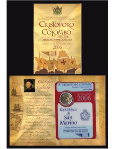 SAN MARINO 2006 €2.00 CHRISTOPHER COLUMBUS UNC
