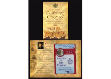 SAN MARINO 2006 € 2,00 CRISTOFORO COLOMBO FDC