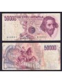 ITALY 1984 £50,000 Bernini Banknote (circulated)