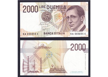 ITALIA 1990 Banconota £ 2.000 Decreto 3 Ottobre 1990 (circolata)