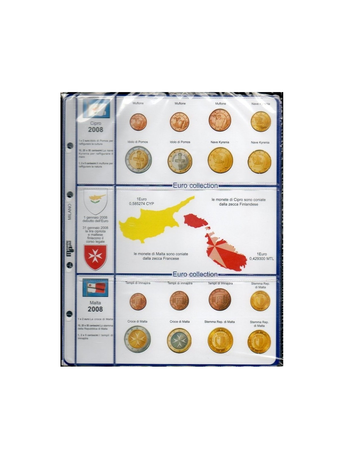CYPRUS MALTA 2008 Masterphil Euro Collection divisional updates