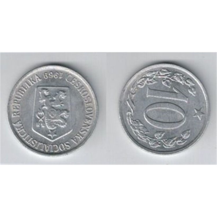 CZECHOSLOVAKIA 1969 10 Haleru KM 49.1