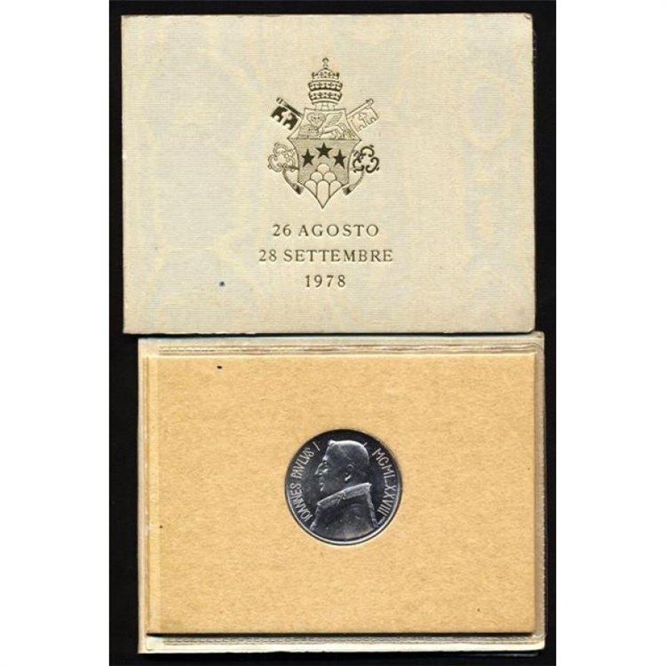 VATICAN 1978 John Paul I, 1000 £ in silver UNC
