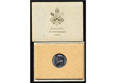 VATICANO 1978 Giovanni Paolo I, 1000 £ in argento FDC