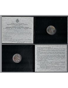 SAN MARINO 1975 Scalpellino, moneta da 500 £ in argento FDC