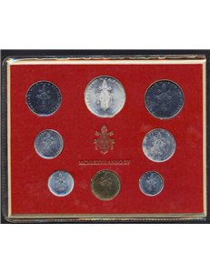 VATICAN 1977 Paul VI year XV, 8 coins UNC