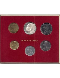 VATICAN 1979 John Paul II Year I, 6 coins UNC