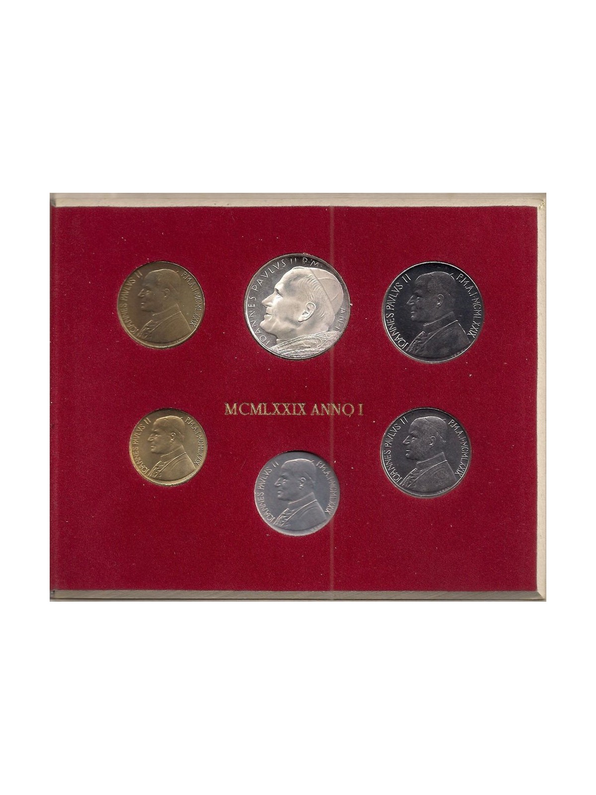 VATICANO 1979 Giovanni Paolo II anno I, 6 monete FDC