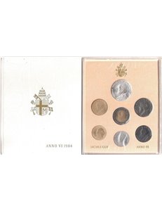 VATICAN 1984 John Paul II year VI, 7 coins UNC