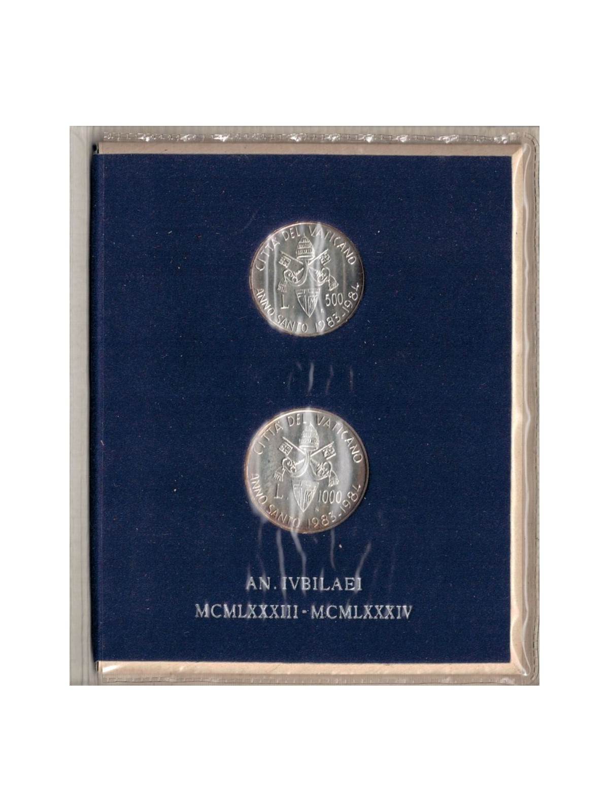 VATICANO 1983-84 Anno Santo, 2 monete in argento FDC