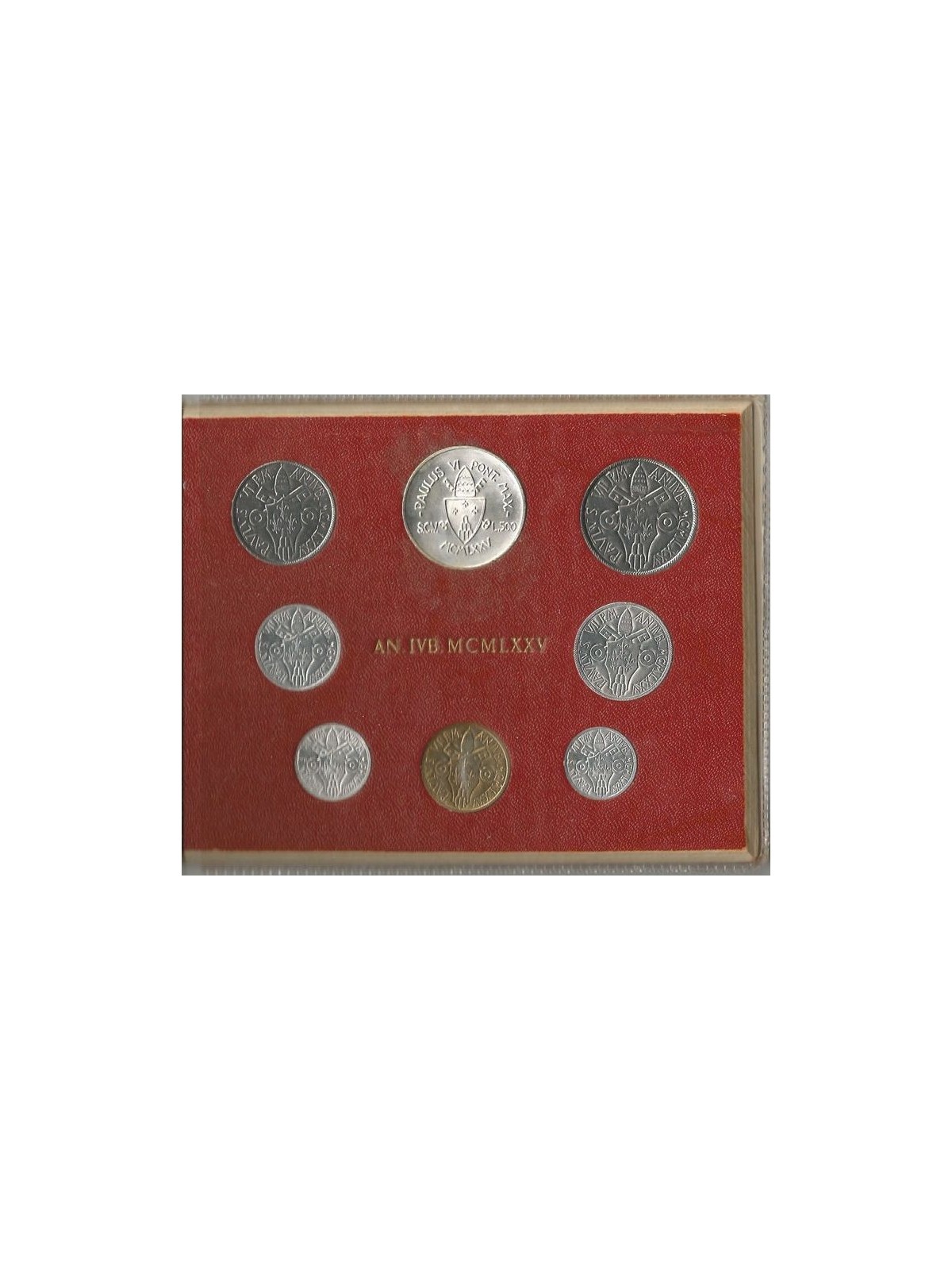 VATICAN 1975 Paul VI, Holy Year, 8 coins UNC