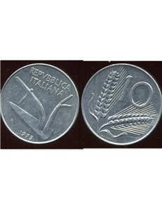 ITALY 1975 Ears of Corn, £10 coin FDC Unc