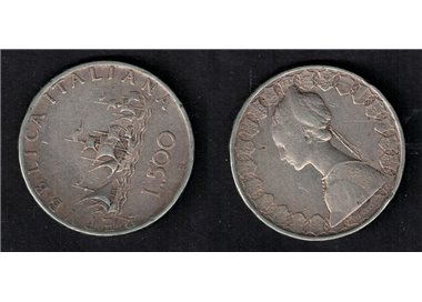 ITALIA 1958 Caravelle, moneta in argento £ 500 FDC Unc
