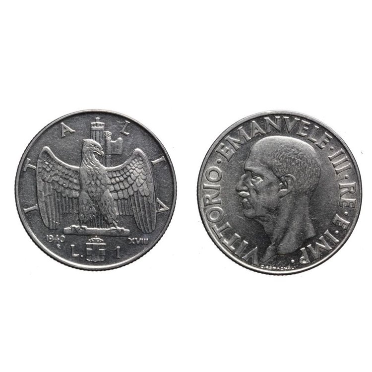 ITALY KINGDOM 1940 Empire, 1 £ coin VF