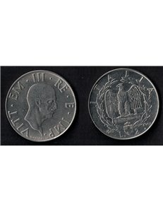 ITALIA REGNO 1940 Impero, moneta 2 £ magnetica qFDC EF45