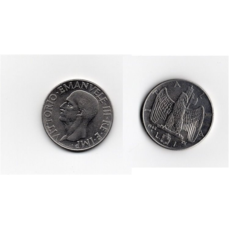 ITALY KINGDOM 1942 Empire, 1 £ coin SPL EF