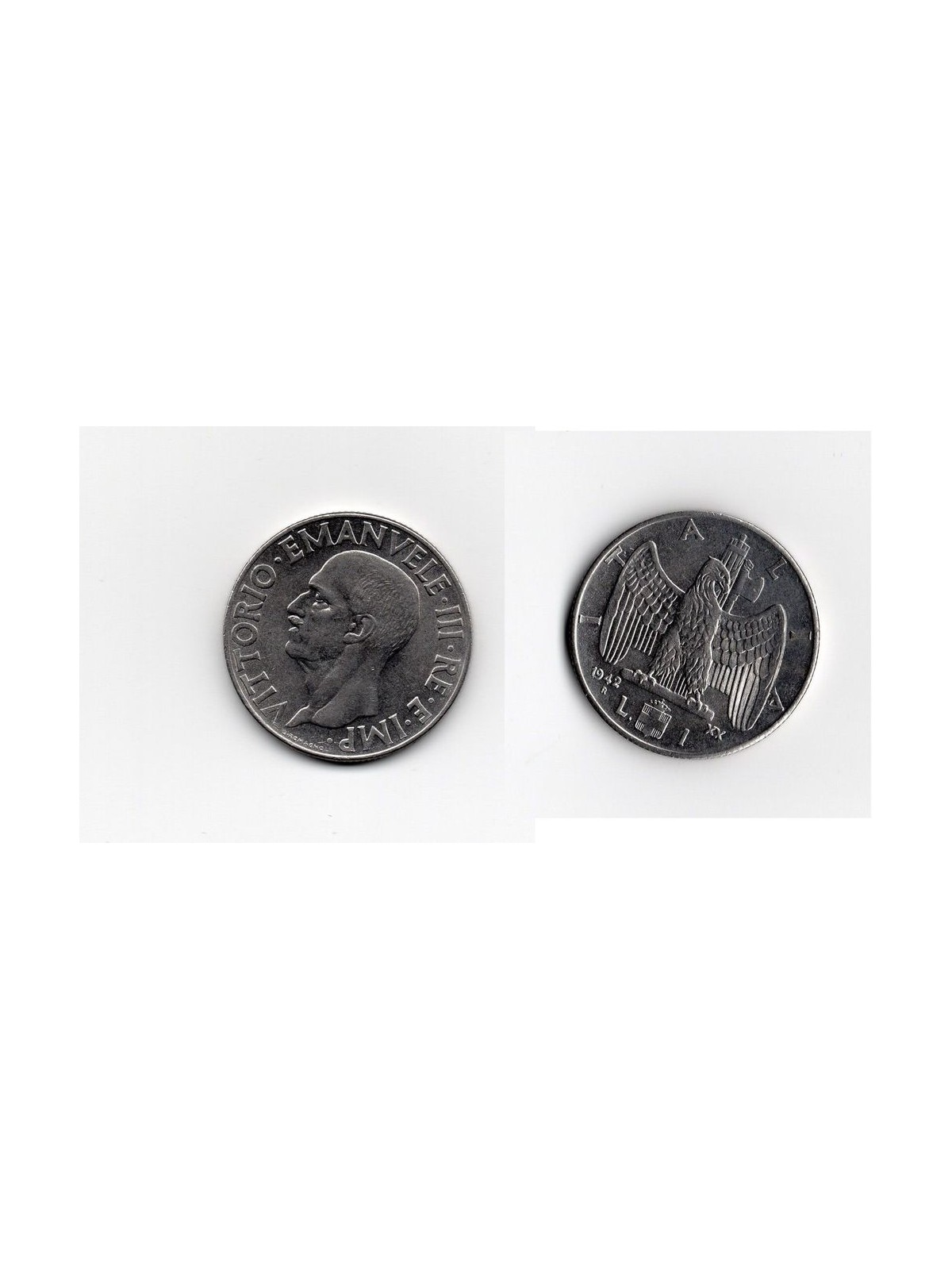 ITALY KINGDOM 1942 Empire, 1 £ coin SPL EF