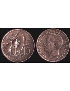 ITALY KINGDOM 1926 Ape, 10 cent coin BB VF