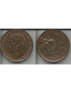 ITALIA REGNO 1928 Ape, moneta 10 centesimi qSPL VF35