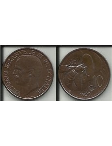 ITALIA REGNO 1929 Ape, moneta 10 centesimi BB VF