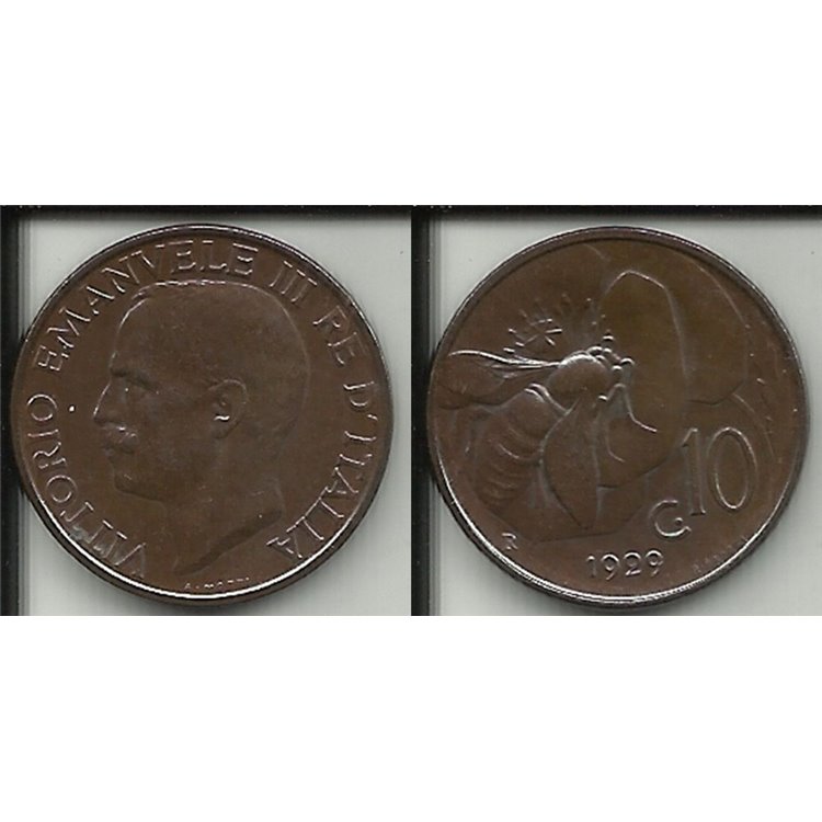 ITALY KINGDOM 1929 Ape, 10 cent coin BB VF