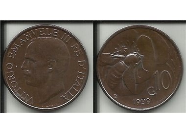 ITALIA REGNO 1929 Ape, moneta 10 centesimi BB VF