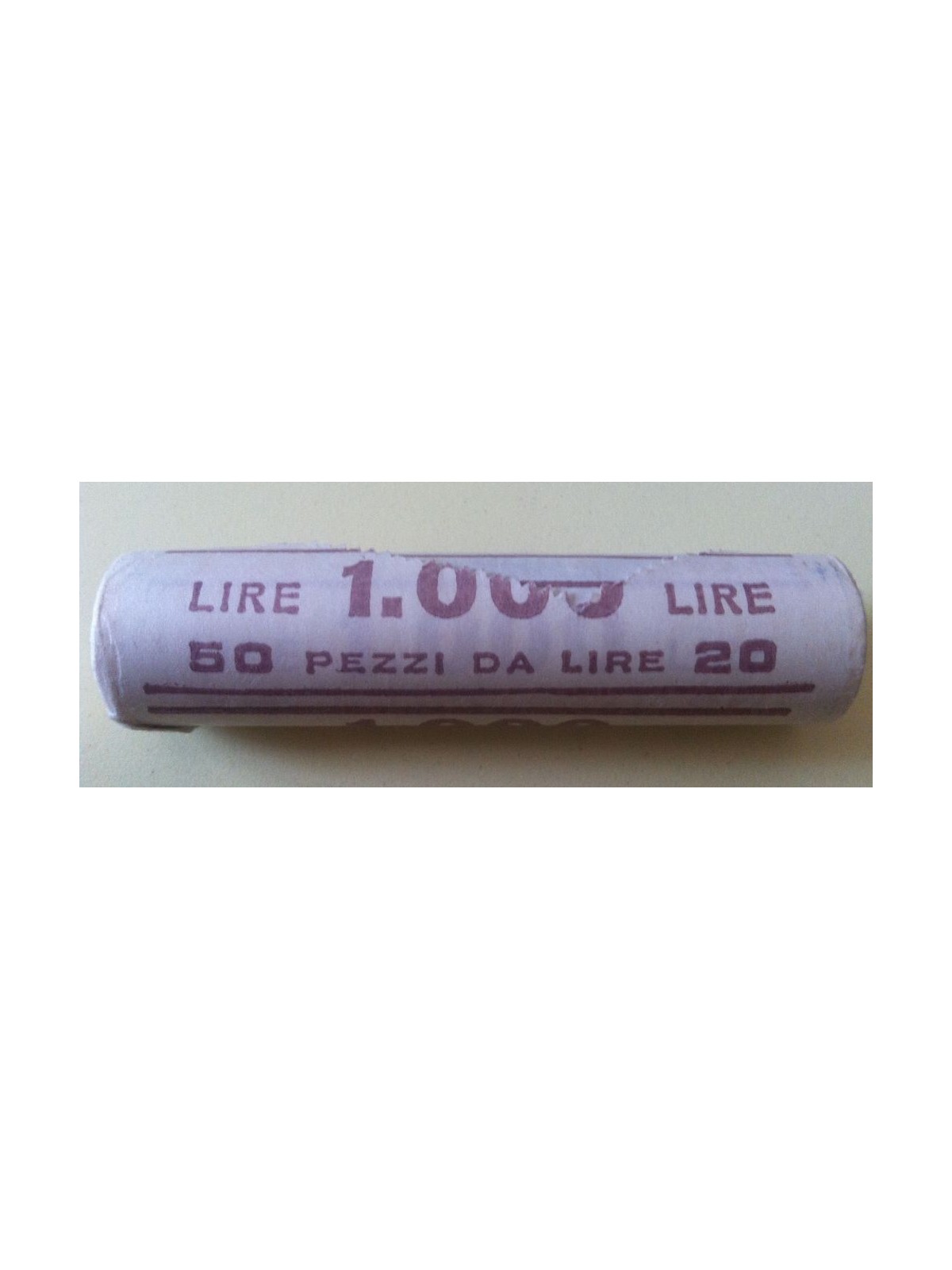 ITALY 1982 Oak Branch, roll of 50 coins of 20 pounds FDC Unc