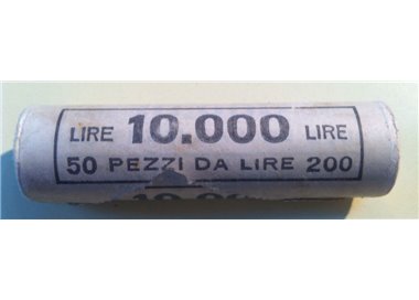 ITALY 1981 FAO, roll of 50 coins of 200 pounds FDC Unc