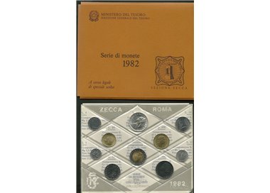 ITALIA 1982 Serie Divisionale 10 Monete FDC