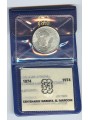 ITALIA 1974 Marconi, Moneta £ 500 in argento FDC