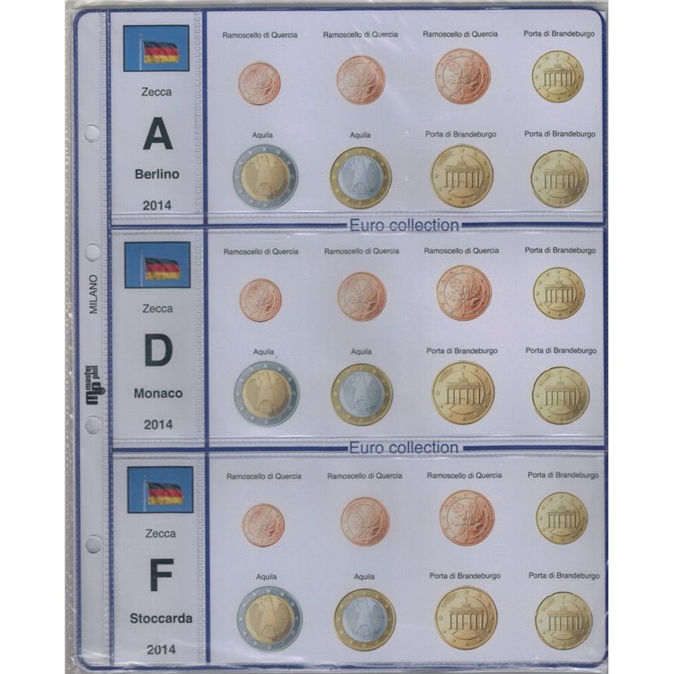 GERMANIA 2014 Aggiornamenti 5 zecche Masterphil Euro Collection