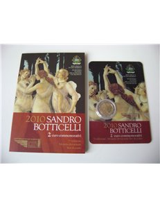 SAN MARINO 2010 Sandro Botticelli, 2 euro commemorativi FDC