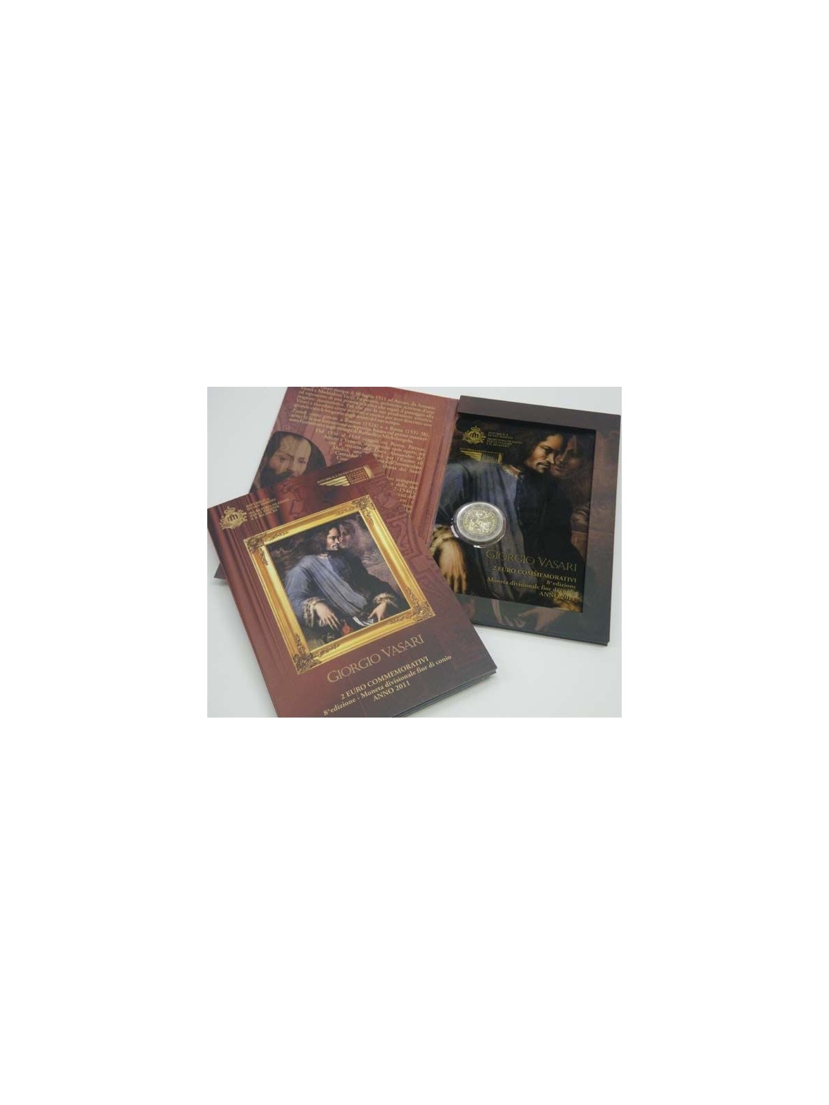 SAN MARINO 2011 Giorgio Vasari, 2 euro commemorative FDC