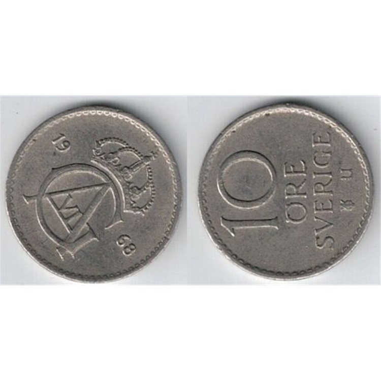 SWEDEN 1968 10 ORE KM591