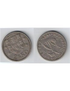 PORTOGALLO 1964 2,5 ESCUDOS 2$50 KM 590