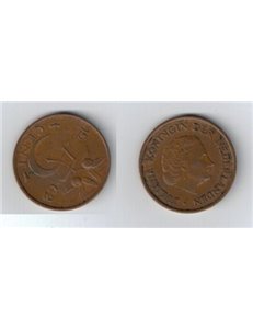 NETHERLANDS 1962 5 CENT KM 181