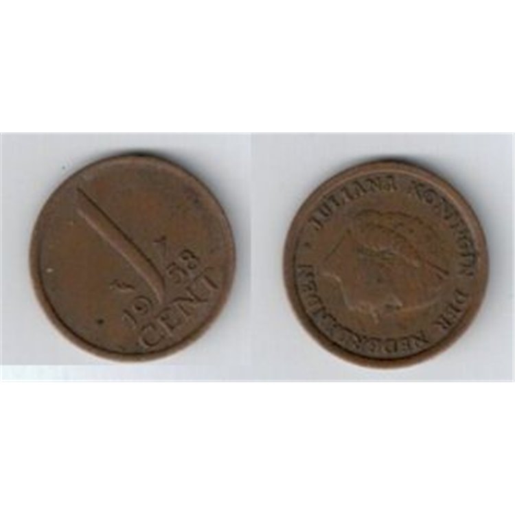 OLANDA 1958 1 CENT KM 180