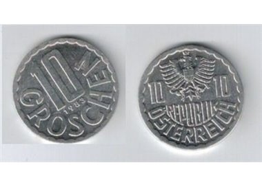 AUSTRIA 1983 10 GROSCHEN KM 2878
