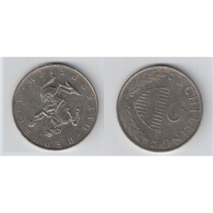 AUSTRIA 1974 5 SCHILLING KM 2889a
