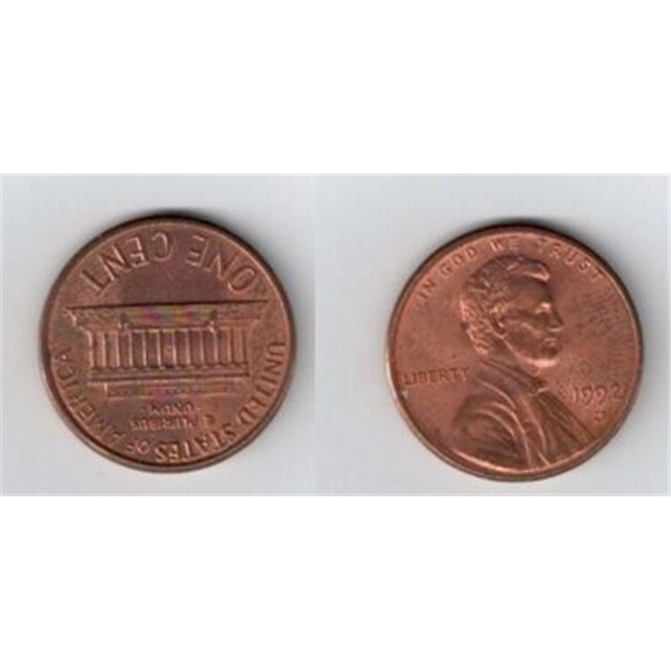 USA 1992 1 CENT (D) KM 201b
